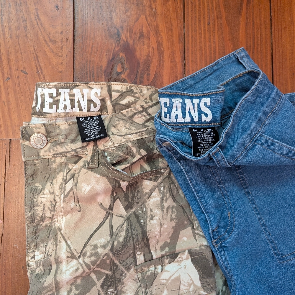 VIP Jeans Camo And Blue Jean Bundle